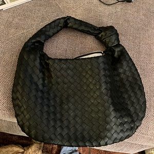 Kelly & Katie DSW Black Woven Hobo Bag